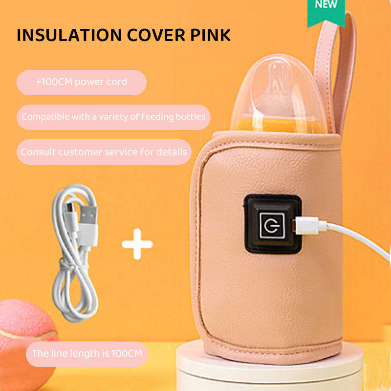 Usb Milk Bottle Insulation Cover, Outdoor Portable Heating, Universal Warming Cover for Children, Constant Temperature Heating