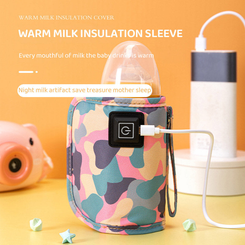 Usb Milk Bottle Insulation Cover, Outdoor Portable Heating, Universal Warming Cover for Children, Constant Temperature Heating