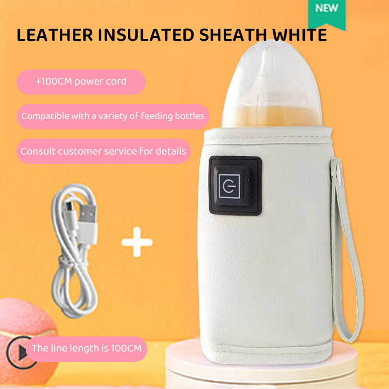 Usb Milk Bottle Insulation Cover, Outdoor Portable Heating, Universal Warming Cover for Children, Constant Temperature Heating