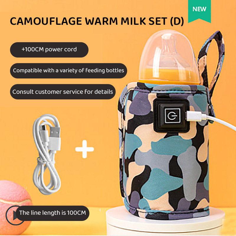 Usb Milk Bottle Insulation Cover, Outdoor Portable Heating, Universal Warming Cover for Children, Constant Temperature Heating