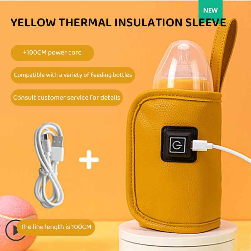 Usb Milk Bottle Insulation Cover, Outdoor Portable Heating, Universal Warming Cover for Children, Constant Temperature Heating