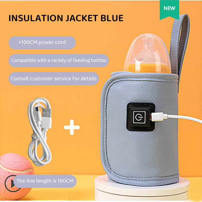 Usb Milk Bottle Insulation Cover, Outdoor Portable Heating, Universal Warming Cover for Children, Constant Temperature Heating