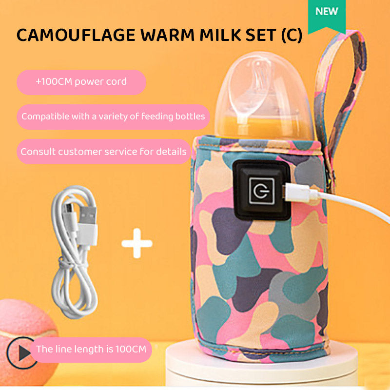 Usb Milk Bottle Insulation Cover, Outdoor Portable Heating, Universal Warming Cover for Children, Constant Temperature Heating