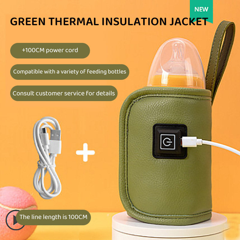 Usb Milk Bottle Insulation Cover, Outdoor Portable Heating, Universal Warming Cover for Children, Constant Temperature Heating